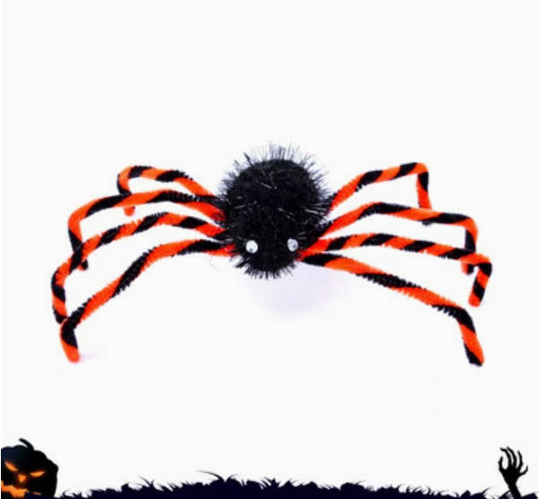 Halloween Giant Spider Accessories – Spooky Headband, Wristband & Costume Brooch