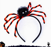 Halloween Giant Spider Accessories – Spooky Headband, Wristband & Costume Brooch