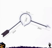 Halloween Bloody Weapon Headbands – Axe, Saw, Syringe, Scissors & Hammer Horror Party Costume Props
