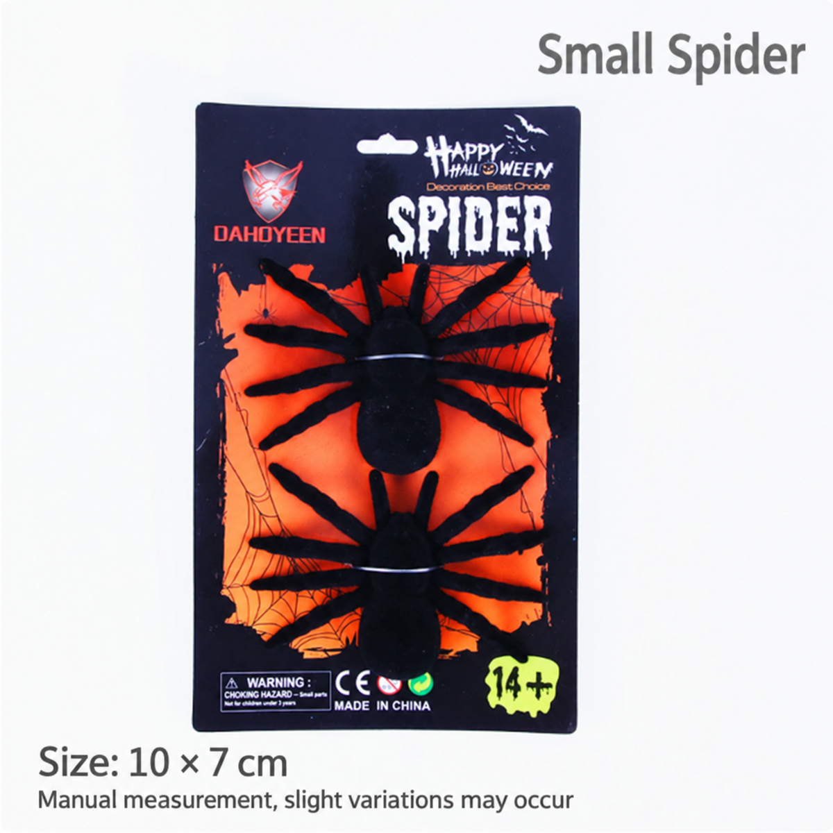 Realistic Black Flocked Spiders – Halloween Creepy Spider Decorations for Party, Table & Home Decor