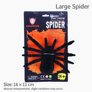 Realistic Black Flocked Spiders – Halloween Creepy Spider Decorations for Party, Table & Home Decor