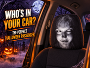 Scary Passenger Car Headrest Cover – Creepy Halloween Car Decoration