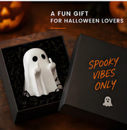 Funny Middle Finger Ghost Figurine – Halloween Spooky Desktop & Home Decor